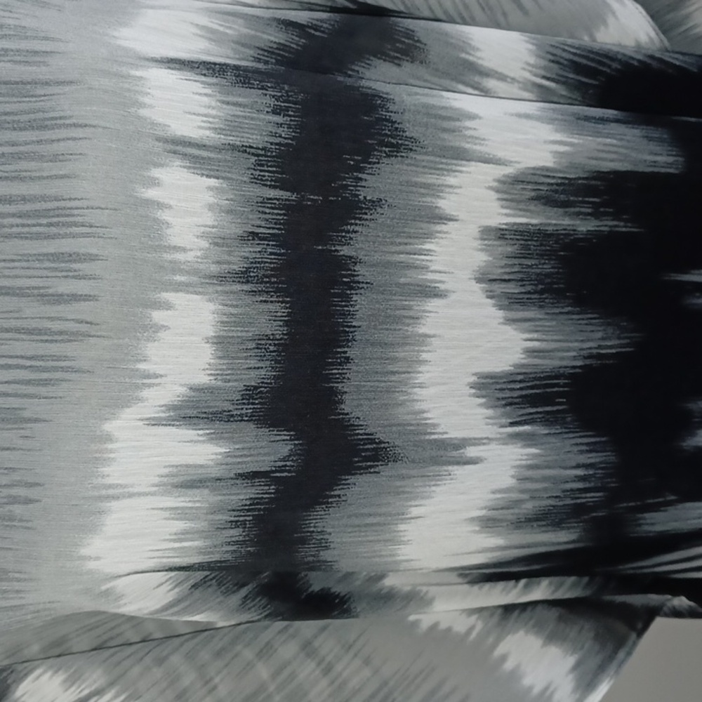 NWOT Chico's poncho. Size S/M, black, grey and white print. - Picture 2 of 7